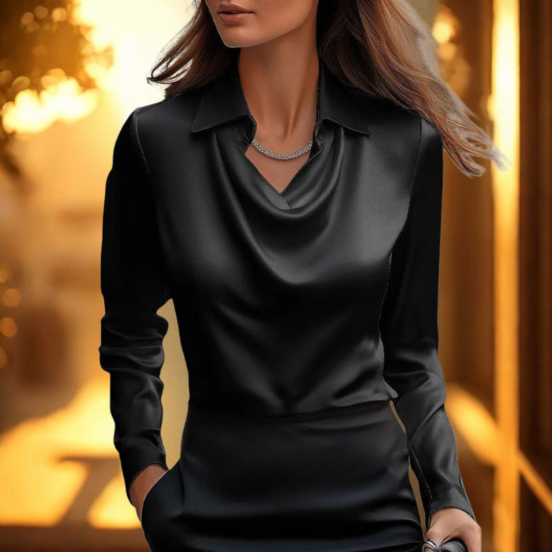 Valenza | Luxe Glansblouse