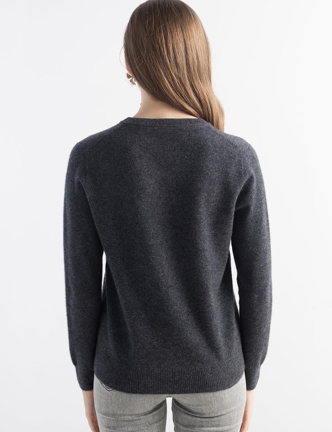 Chanyarn 100% Pure Cashmere Women's Sweater V-Neck Long Sleeve 2025 Fall Winter Warm Soft Knit Pullover
