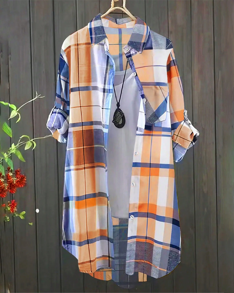 Ariela | Artistieke Ruitblouse