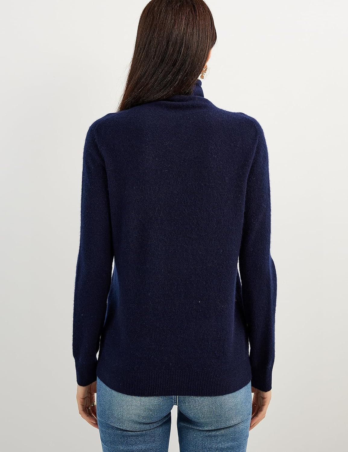 100% Pure Cashmere Women's Sweater Turtleneck Long Sleeve Warm Soft 2025 Fall Winter Knit Pullover