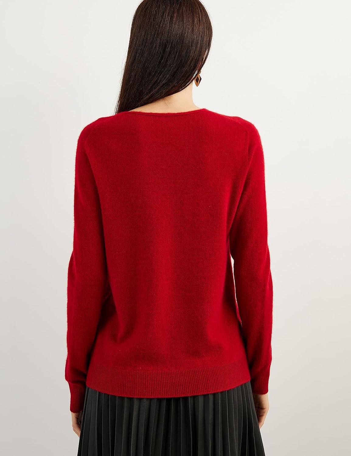 Chanyarn 100% Pure Cashmere Women's Sweater V-Neck Long Sleeve 2025 Fall Winter Warm Soft Knit Pullover