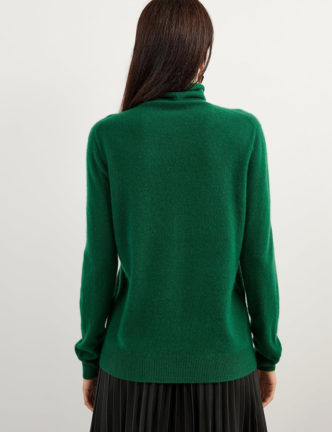100% Pure Cashmere Women's Sweater Turtleneck Long Sleeve Warm Soft 2025 Fall Winter Knit Pullover