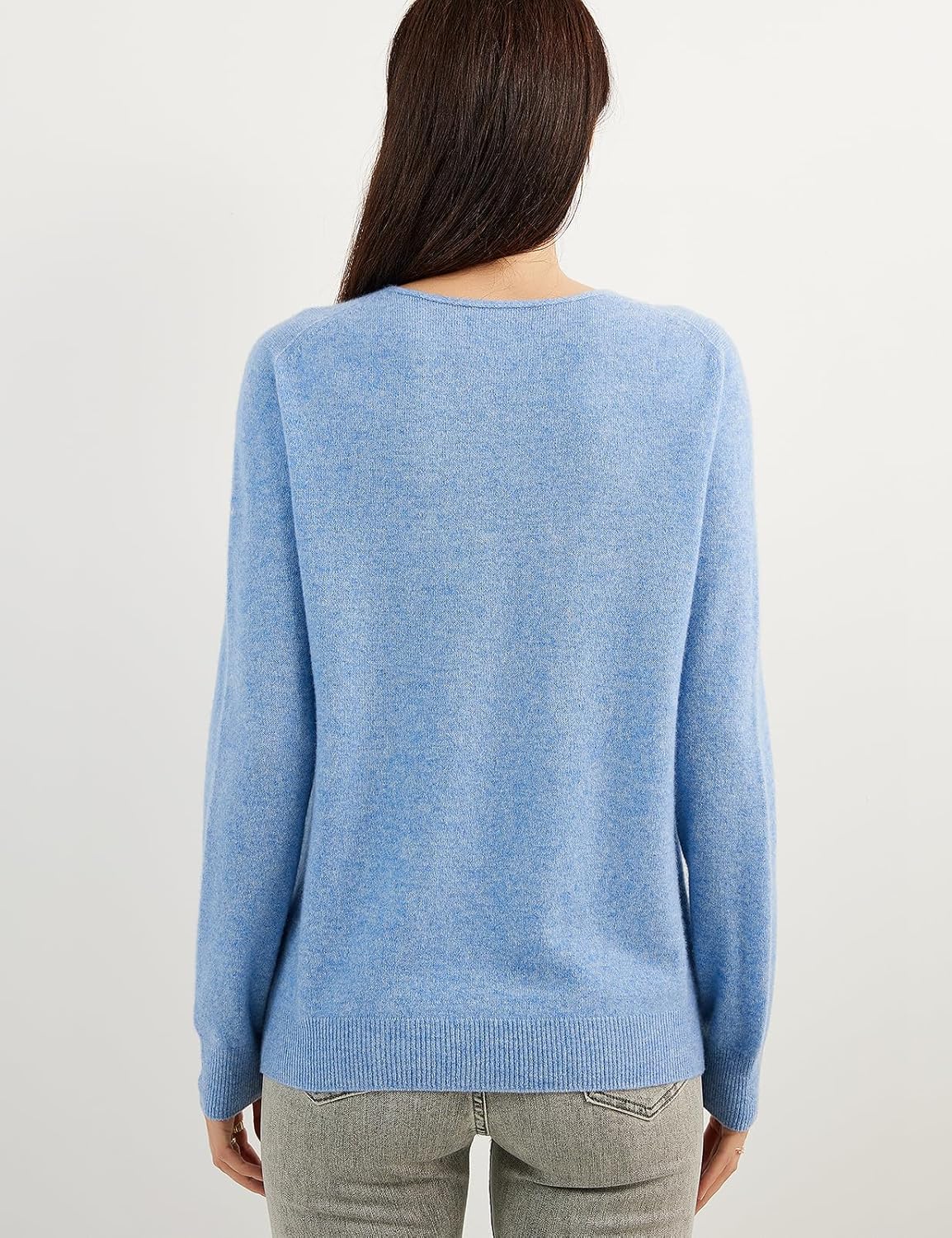 Chanyarn 100% Pure Cashmere Women's Sweater V-Neck Long Sleeve 2025 Fall Winter Warm Soft Knit Pullover