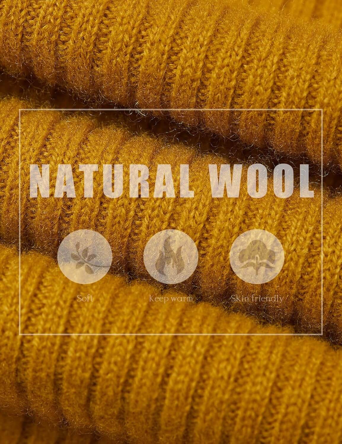 Women's 100% Merino Wool Sweater 2025 Fall Winter Polo Neck Long Sleeve Warm Soft Knit Pulover Sweater