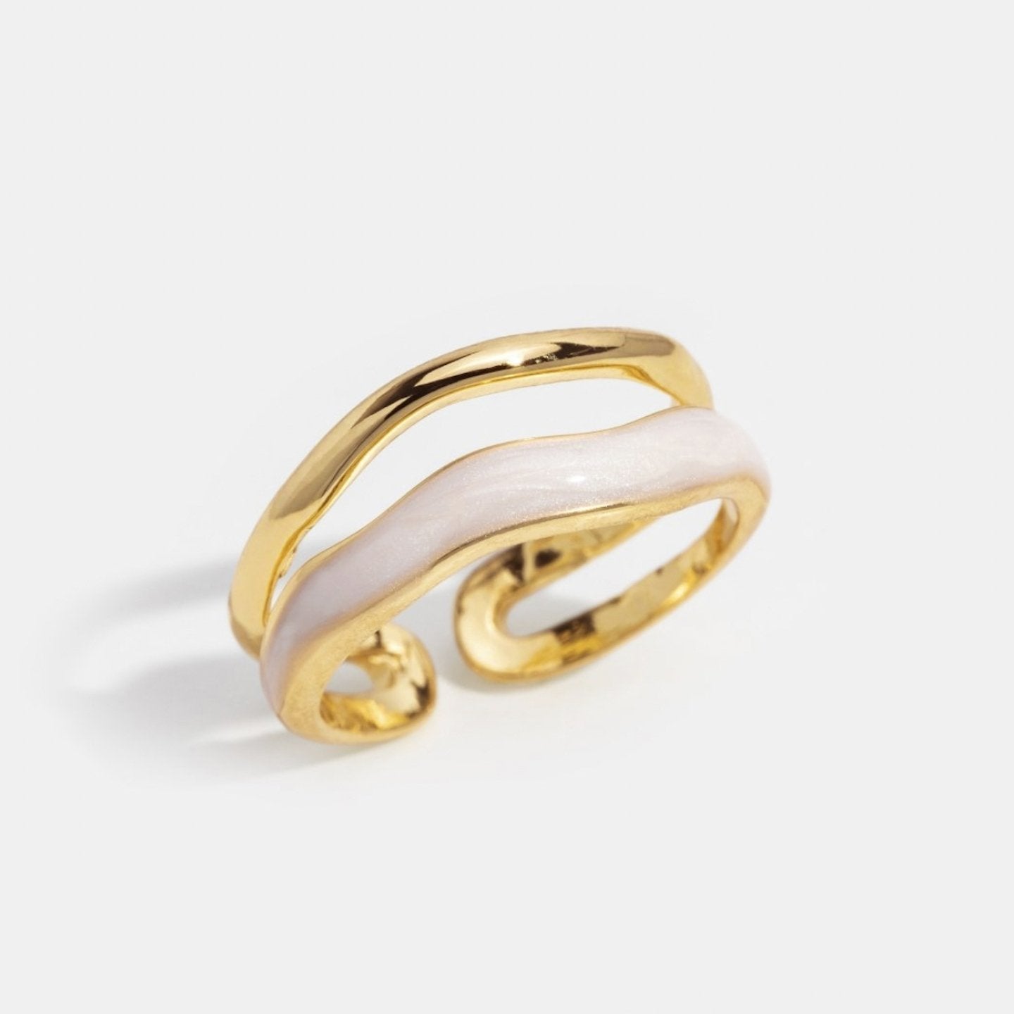 Luma | Dubbelgoud Ring
