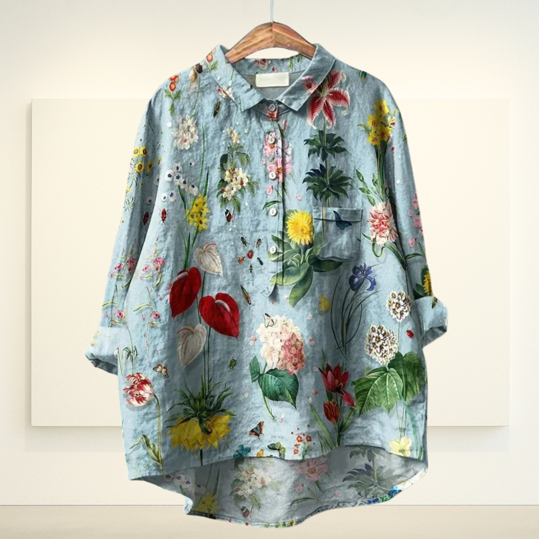 Kunst op Blouse | Botanische Lente