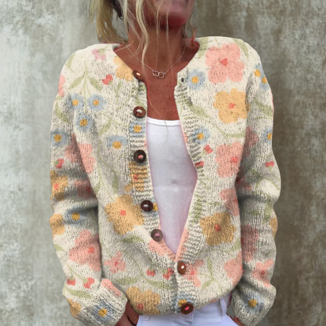 Kunstig Knoopvest Pastelbloemen