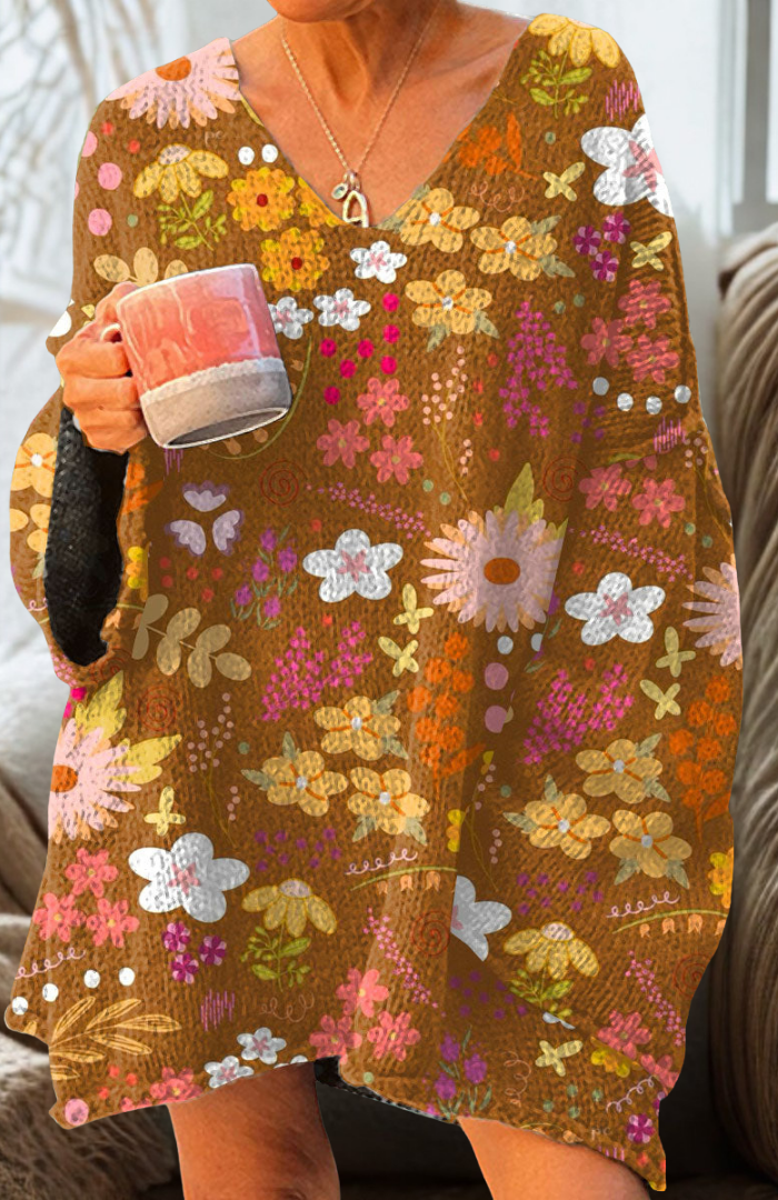 Liora | Herfstbloemen Pullover