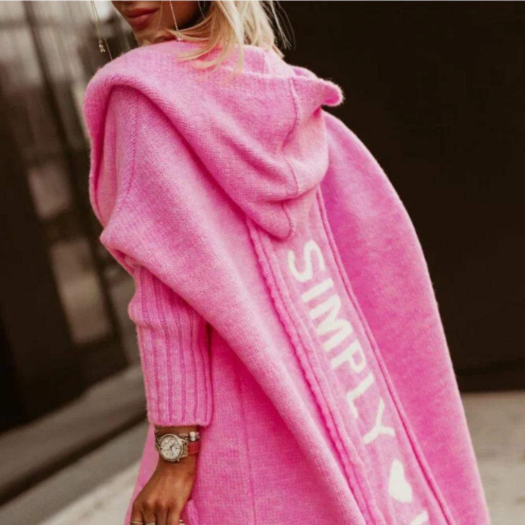Amora | Pink bold cardigan
