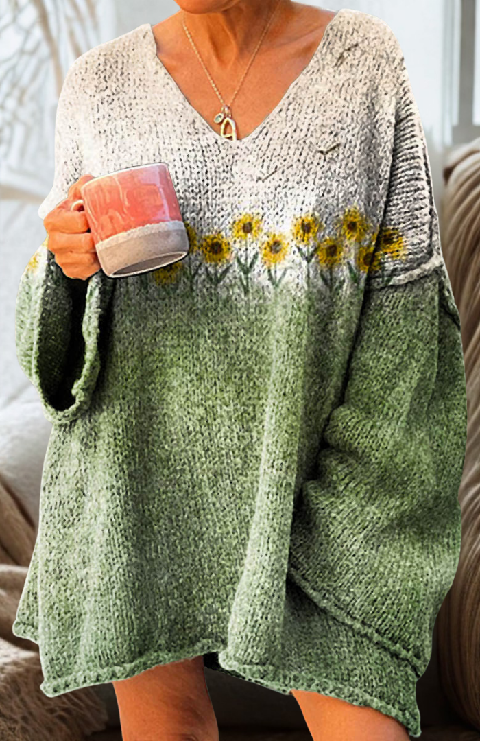 Sofia | Zonnebloemen Pullover