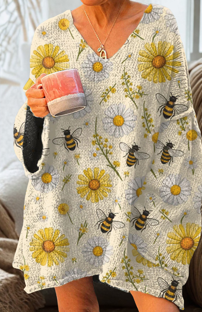 Aria | Gouden bijen Pullover