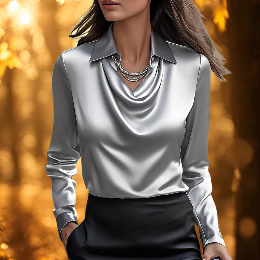 Valenza | Luxe Glansblouse