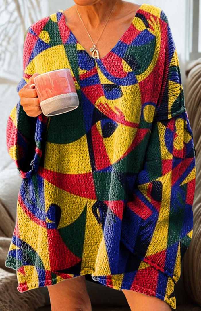 Alba | Geometrisch Patroon Pullover