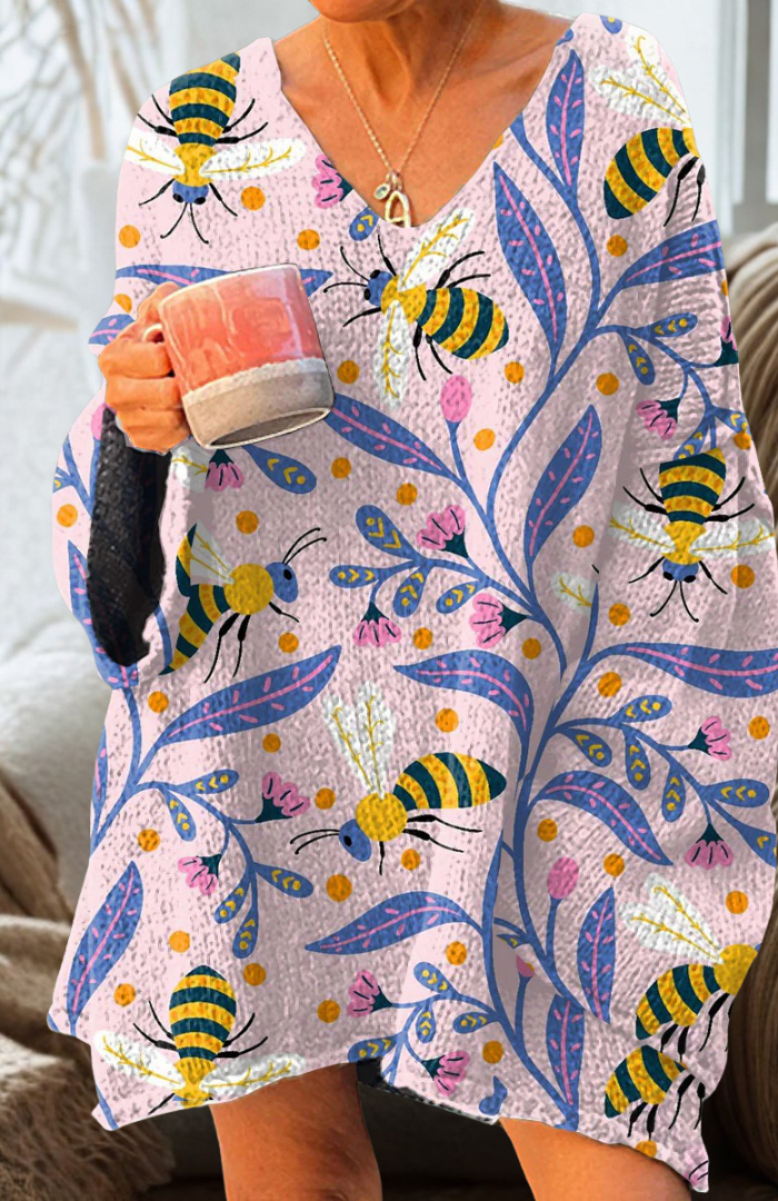 Teresa | Lavendel bijen Pullover