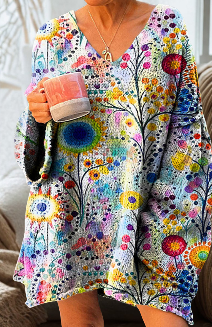 Giulia | Kleurrijke Bloemen Pullover