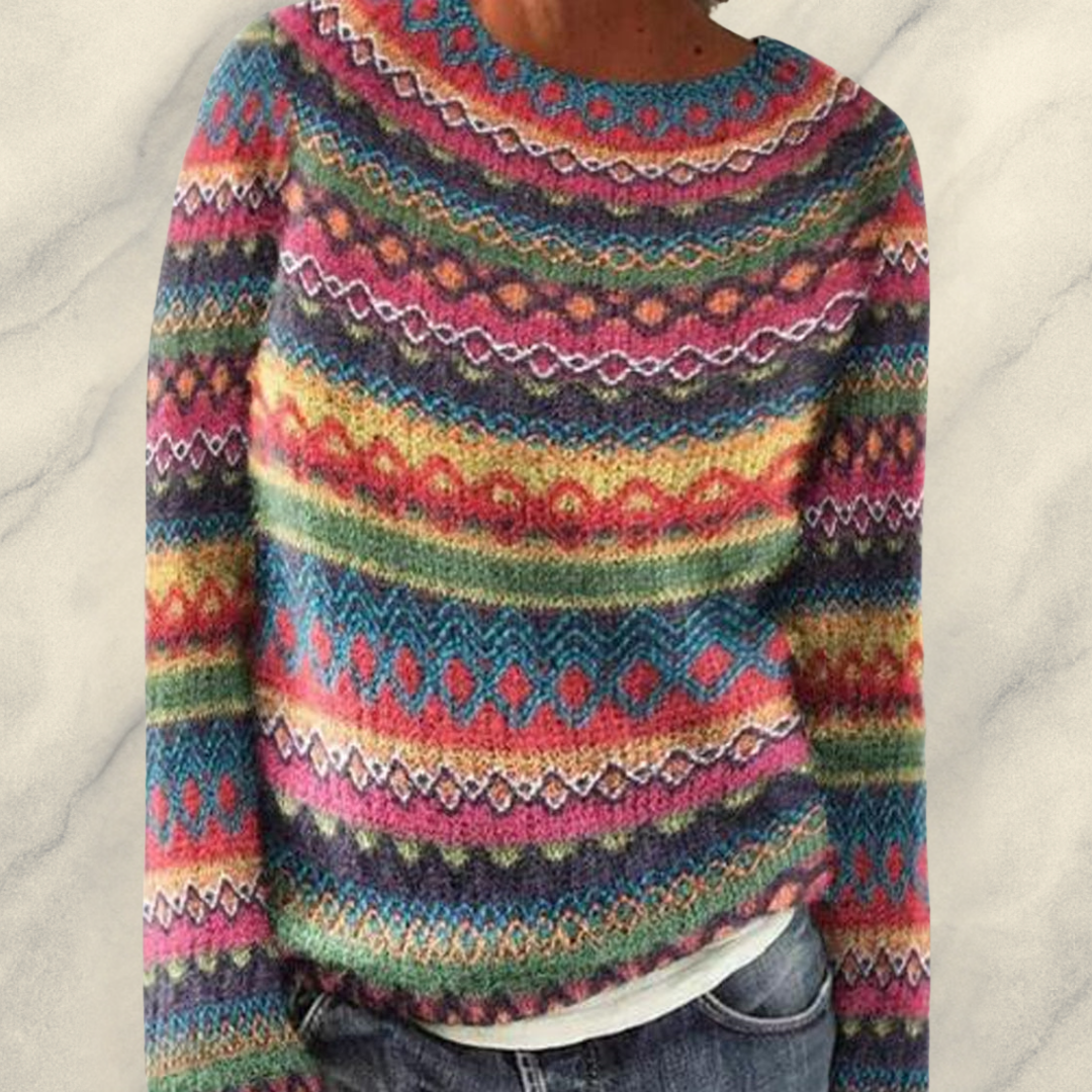 Ingrid | Regenboog Gezellige Trui