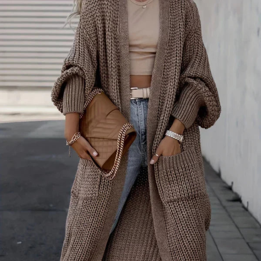 Elena | Cozy longvest cardigan