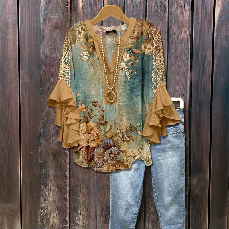 Ruchesblouse | Honingbloei