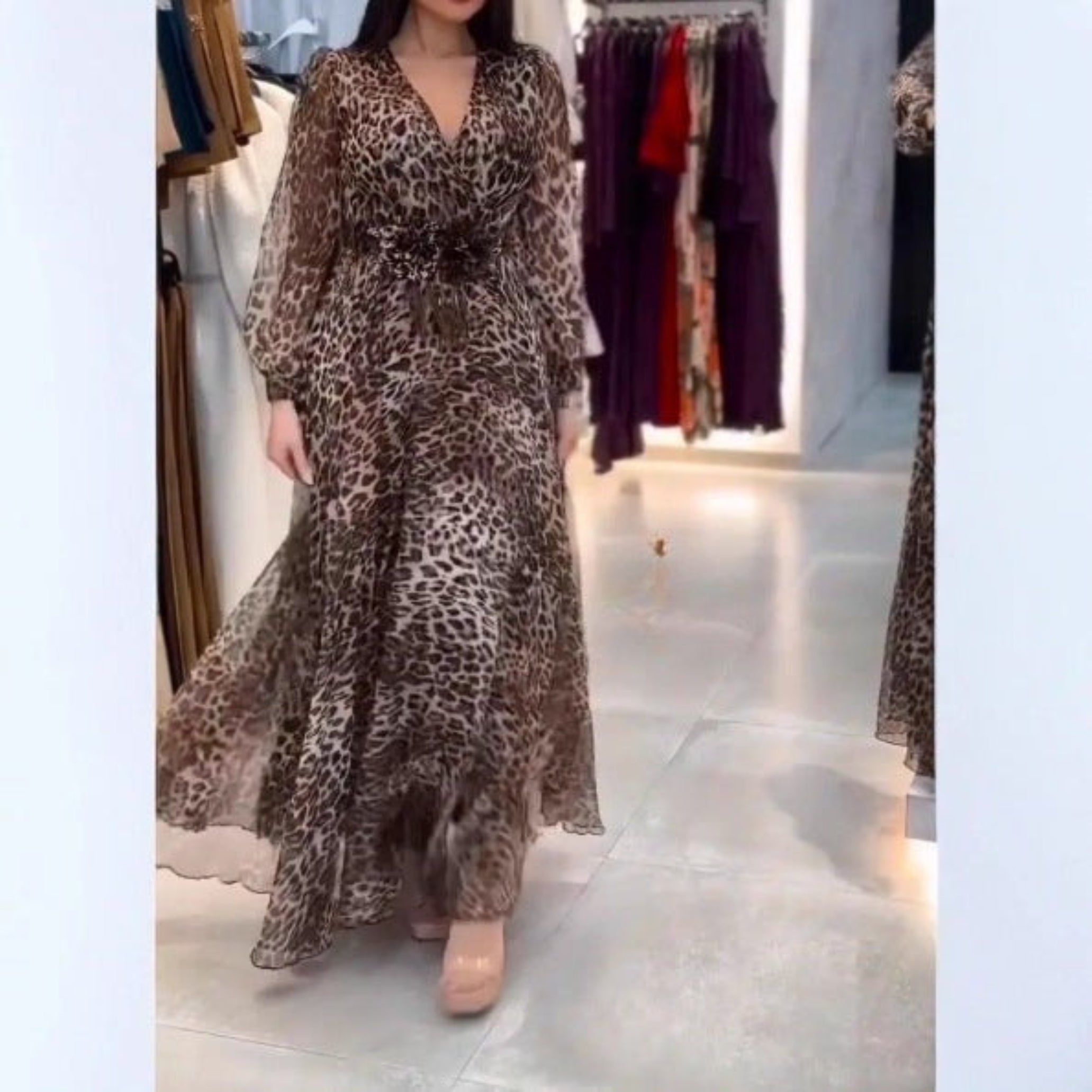 Liora | Panter Chiffonjurk