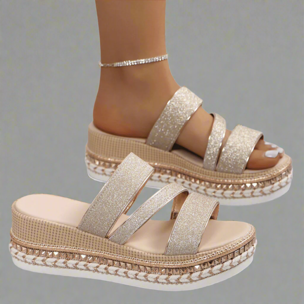 Helga | Premium wedge sandalen