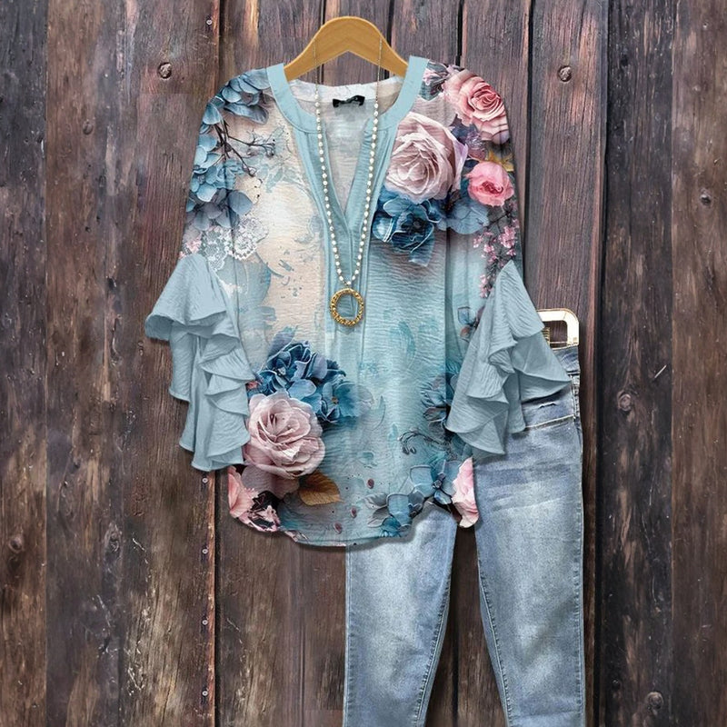 Ruchesblouse | Rozenmist
