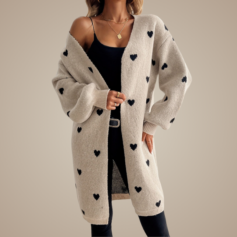 Amora | Hartjes cardigan