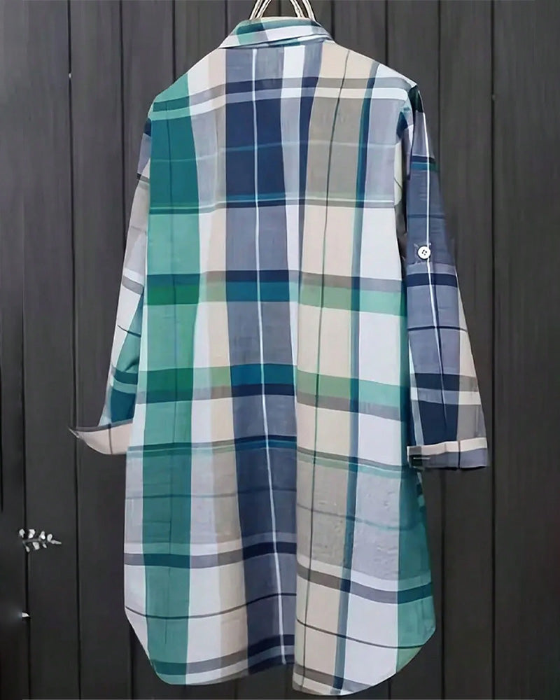 Ariela | Artistieke Ruitblouse