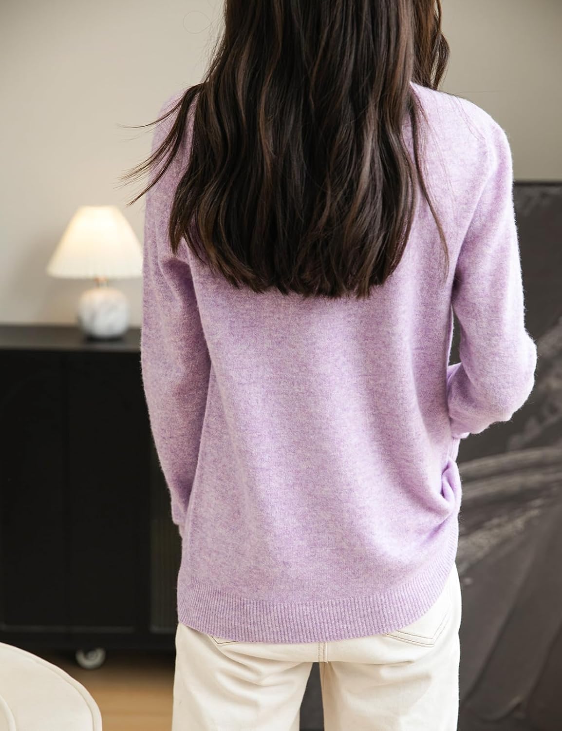 Chanyarn Women's 100% Merino Wool Seamless Sweater Turtleneck First-Line Ready to Wear Long Sleeve Knitted Pullover Tops