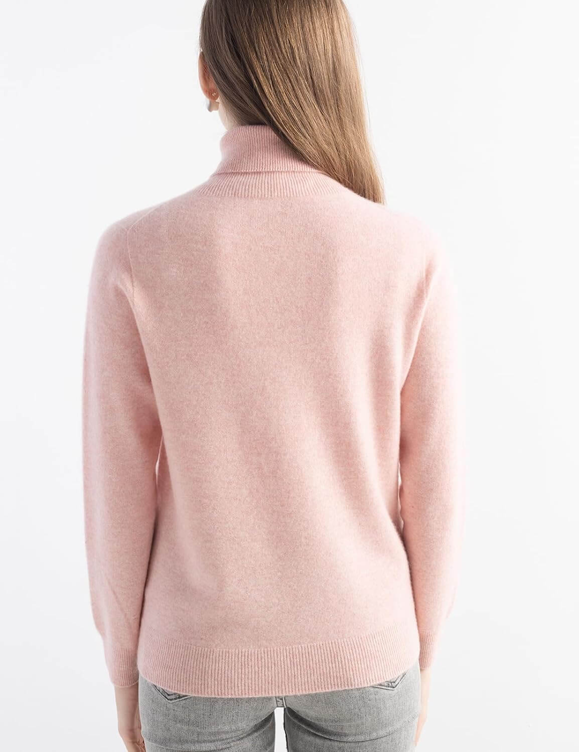 Women's 100% Pure Cashmere Sweater Turtleneck Long Sleeve Warm Soft 2025 Fall Winter Knit Pullover