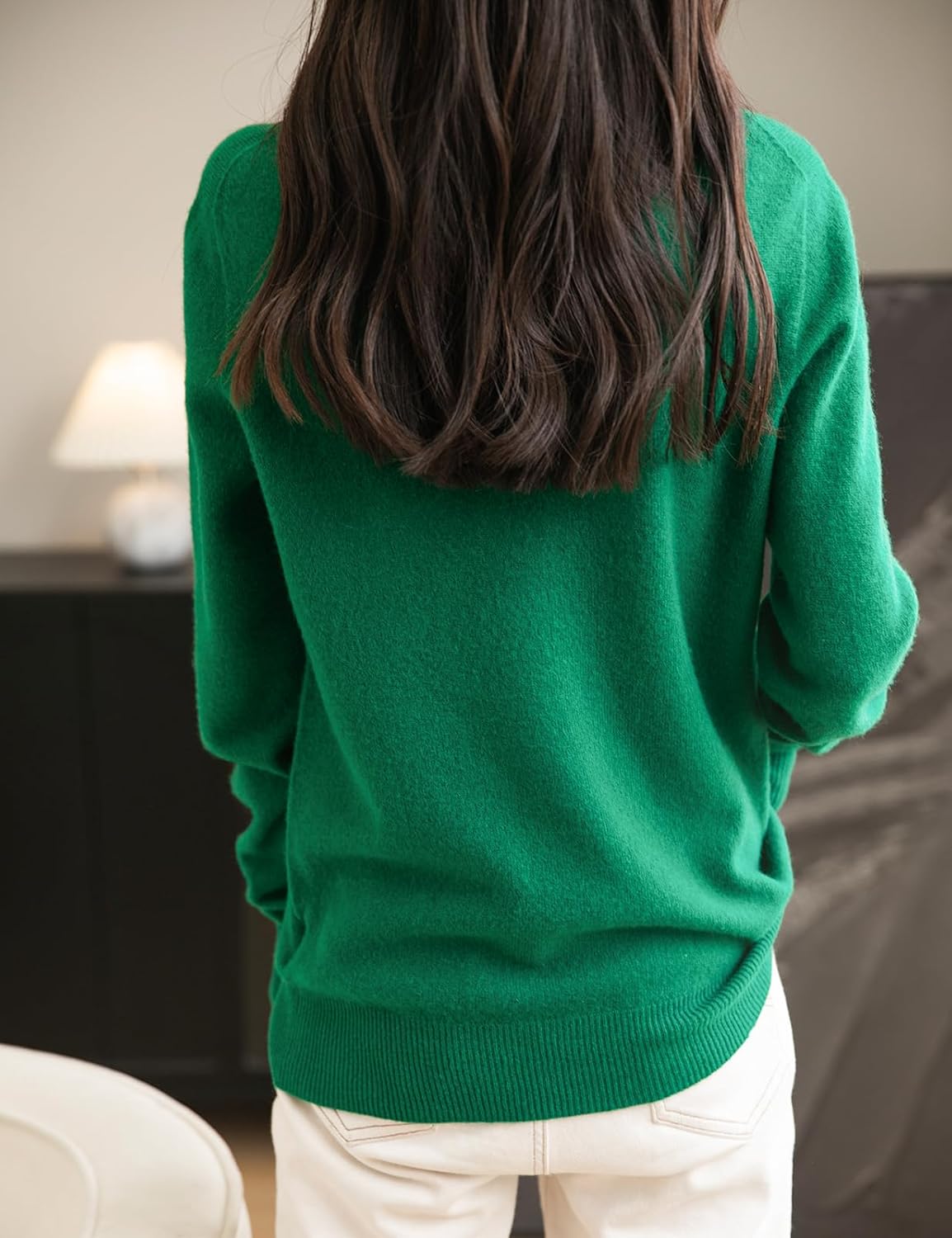 Chanyarn Women's 100% Merino Wool Seamless Sweater Turtleneck First-Line Ready to Wear Long Sleeve Knitted Pullover Tops