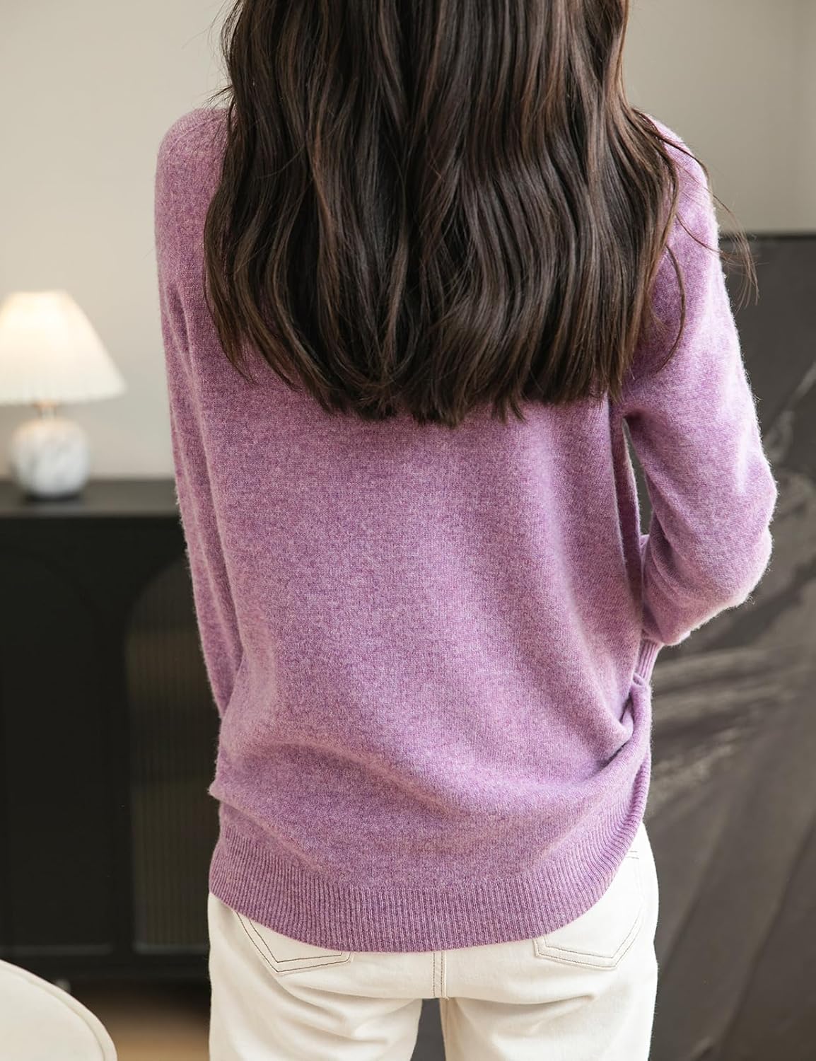 Chanyarn Women's 100% Merino Wool Seamless Sweater Turtleneck First-Line Ready to Wear Long Sleeve Knitted Pullover Tops