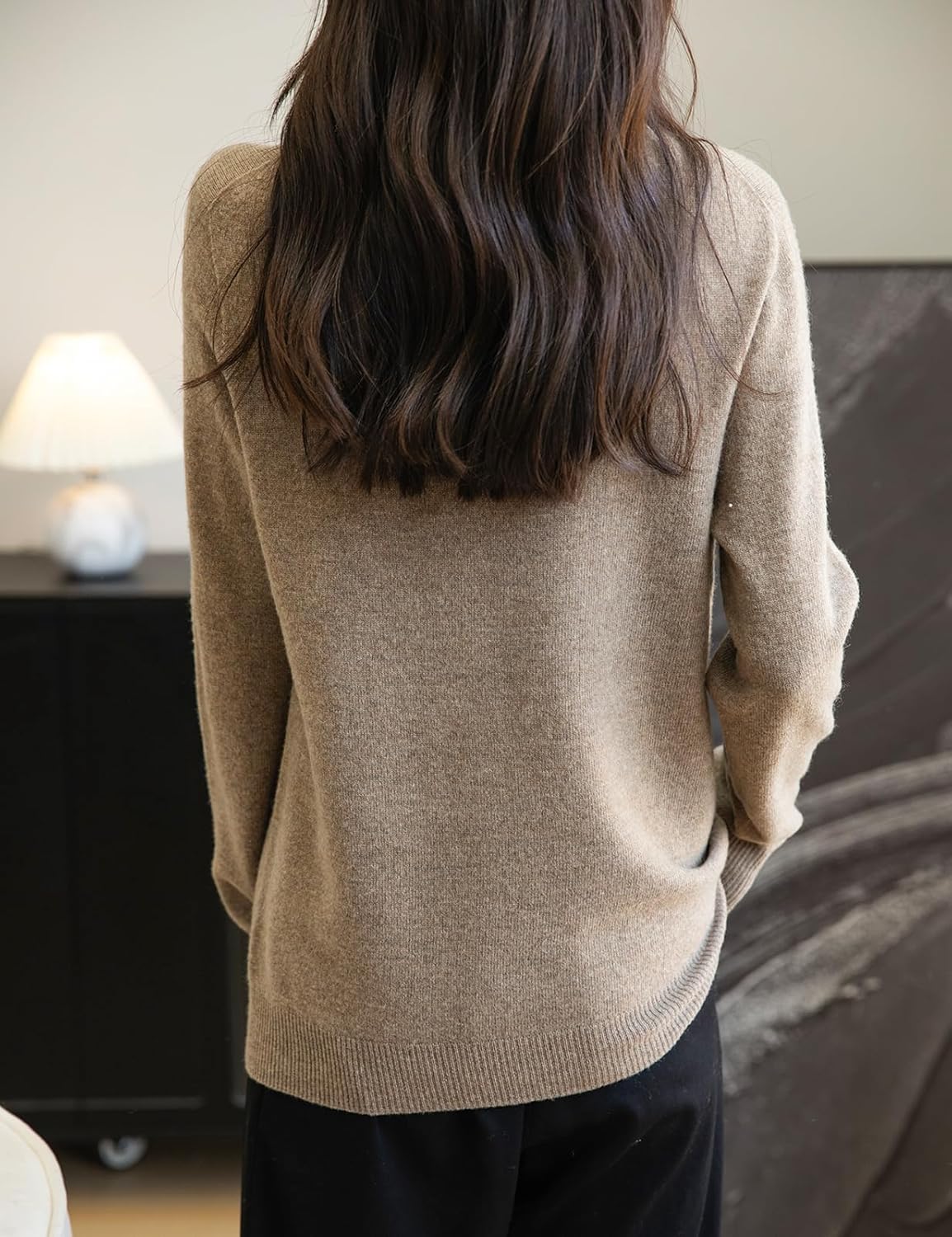 Chanyarn Women's 100% Merino Wool Seamless Sweater Turtleneck First-Line Ready to Wear Long Sleeve Knitted Pullover Tops