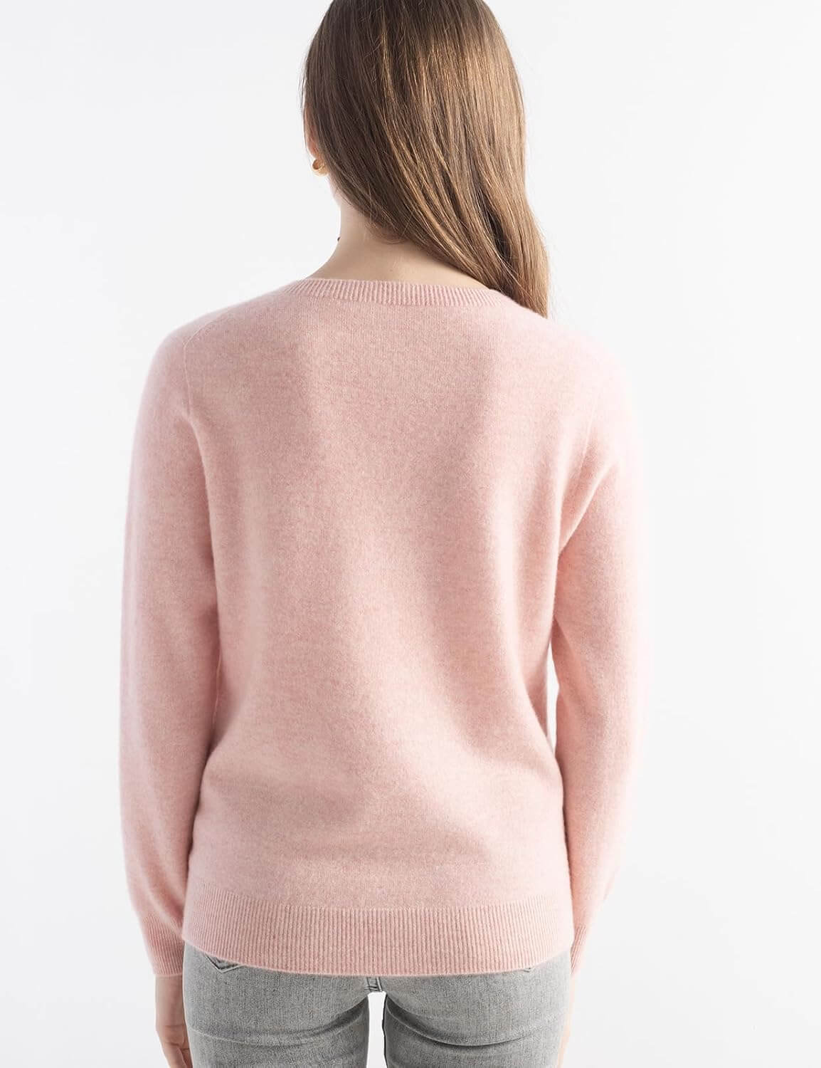 Women's 100% Pure Cashmere Sweater 2025 Fall Winter Crew Neck Long Sleeve Warm Soft Knitted Pullover