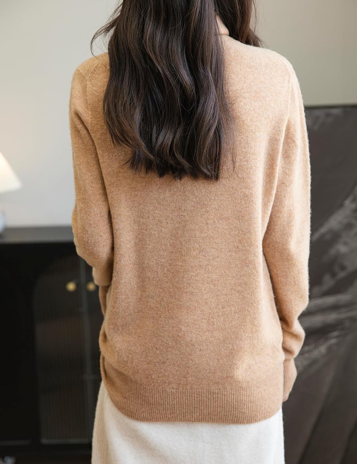 Chanyarn Women's 100% Merino Wool Seamless Sweater Turtleneck First-Line Ready to Wear Long Sleeve Knitted Pullover Tops