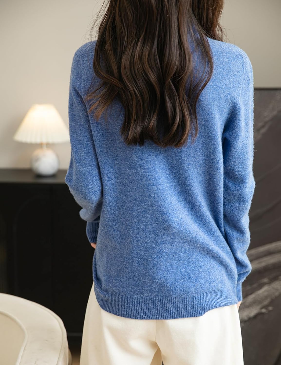 Chanyarn Women's 100% Merino Wool Seamless Sweater Turtleneck First-Line Ready to Wear Long Sleeve Knitted Pullover Tops