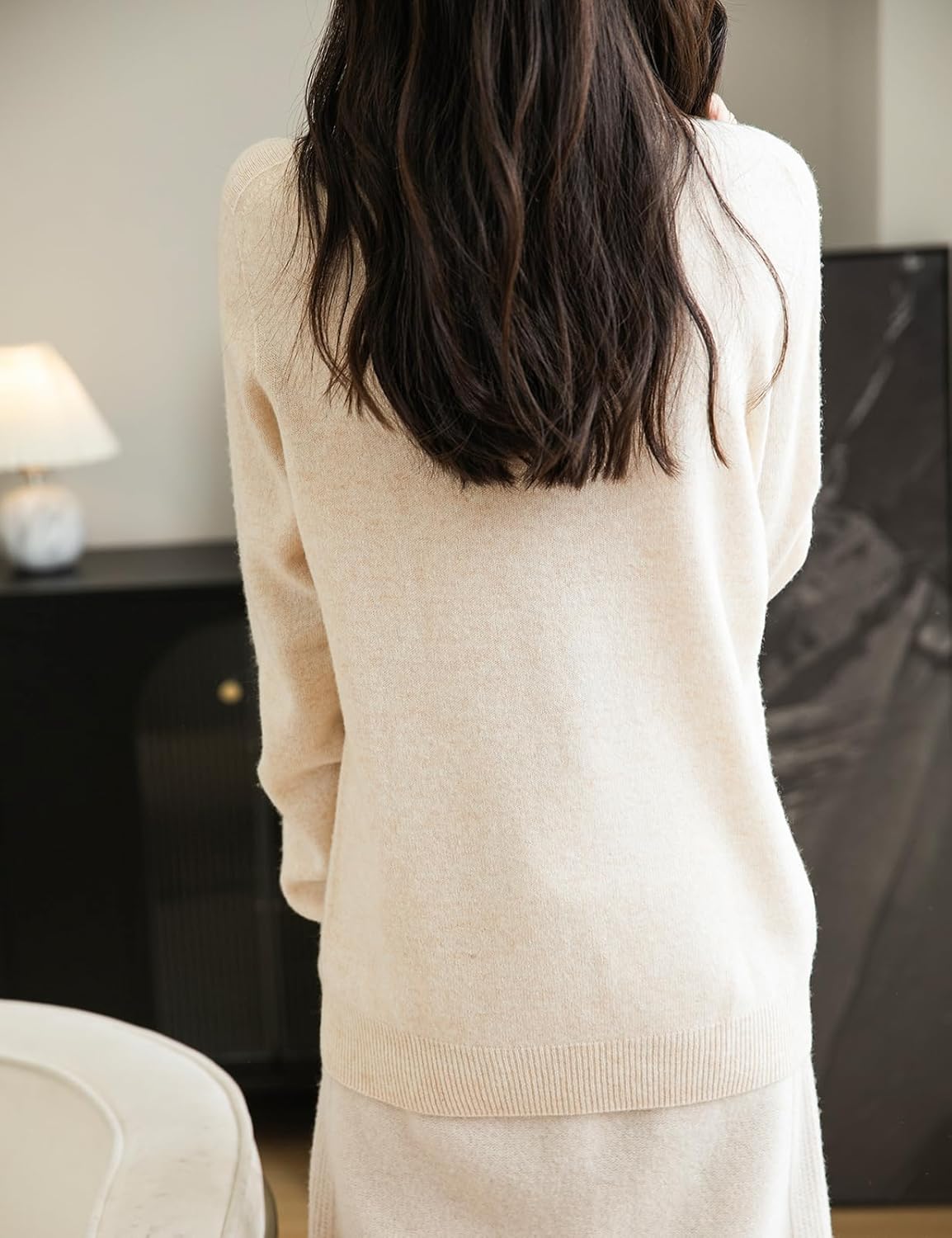 Chanyarn Women's 100% Merino Wool Seamless Sweater Turtleneck First-Line Ready to Wear Long Sleeve Knitted Pullover Tops