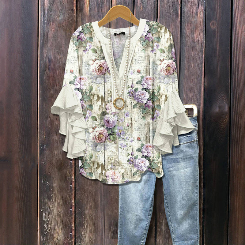 Ruchesblouse | Verval Bloei