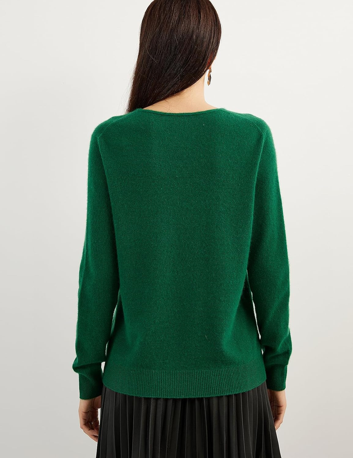 Chanyarn 100% Pure Cashmere Women's Sweater V-Neck Long Sleeve 2025 Fall Winter Warm Soft Knit Pullover