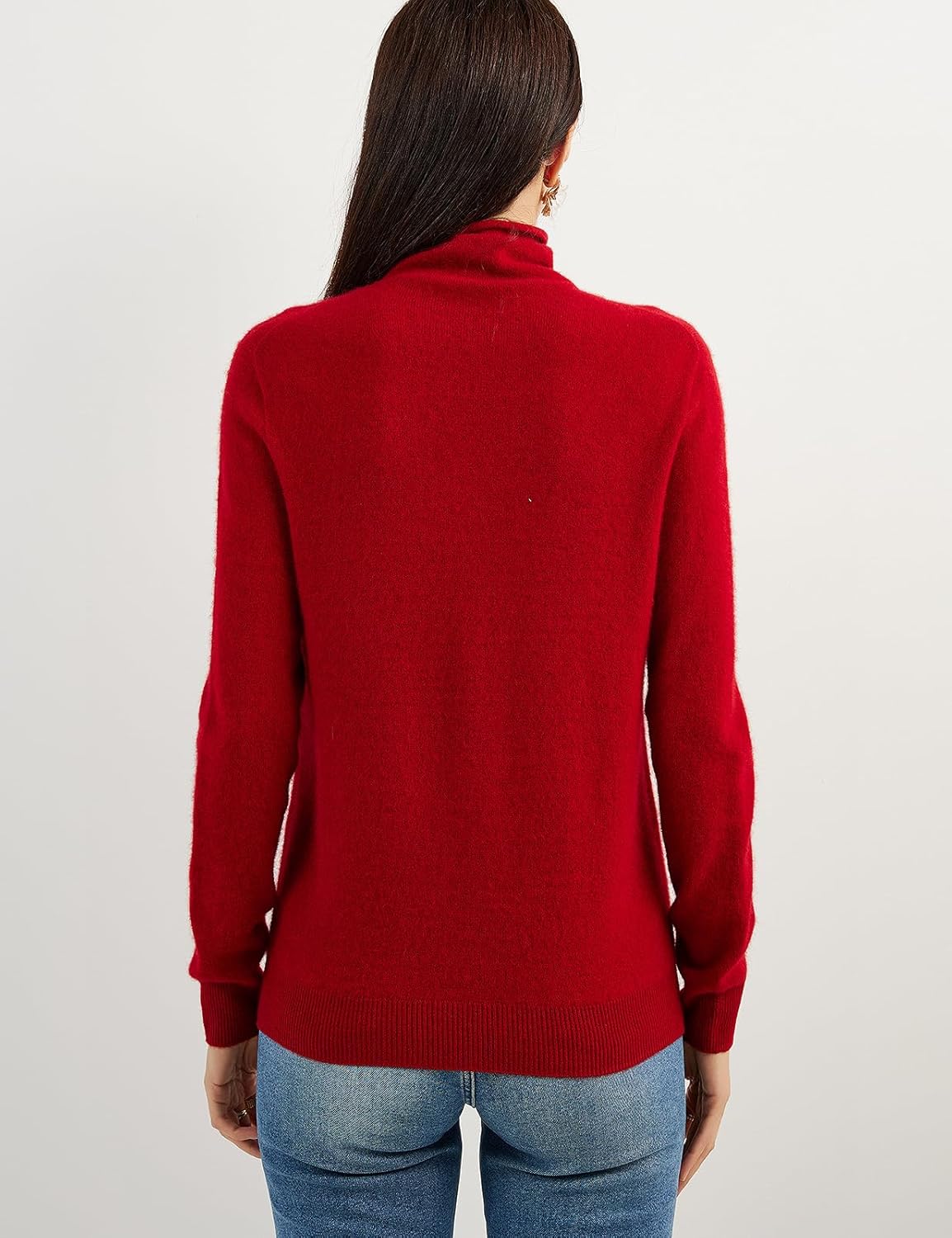 100% Pure Cashmere Women's Sweater Turtleneck Long Sleeve Warm Soft 2025 Fall Winter Knit Pullover