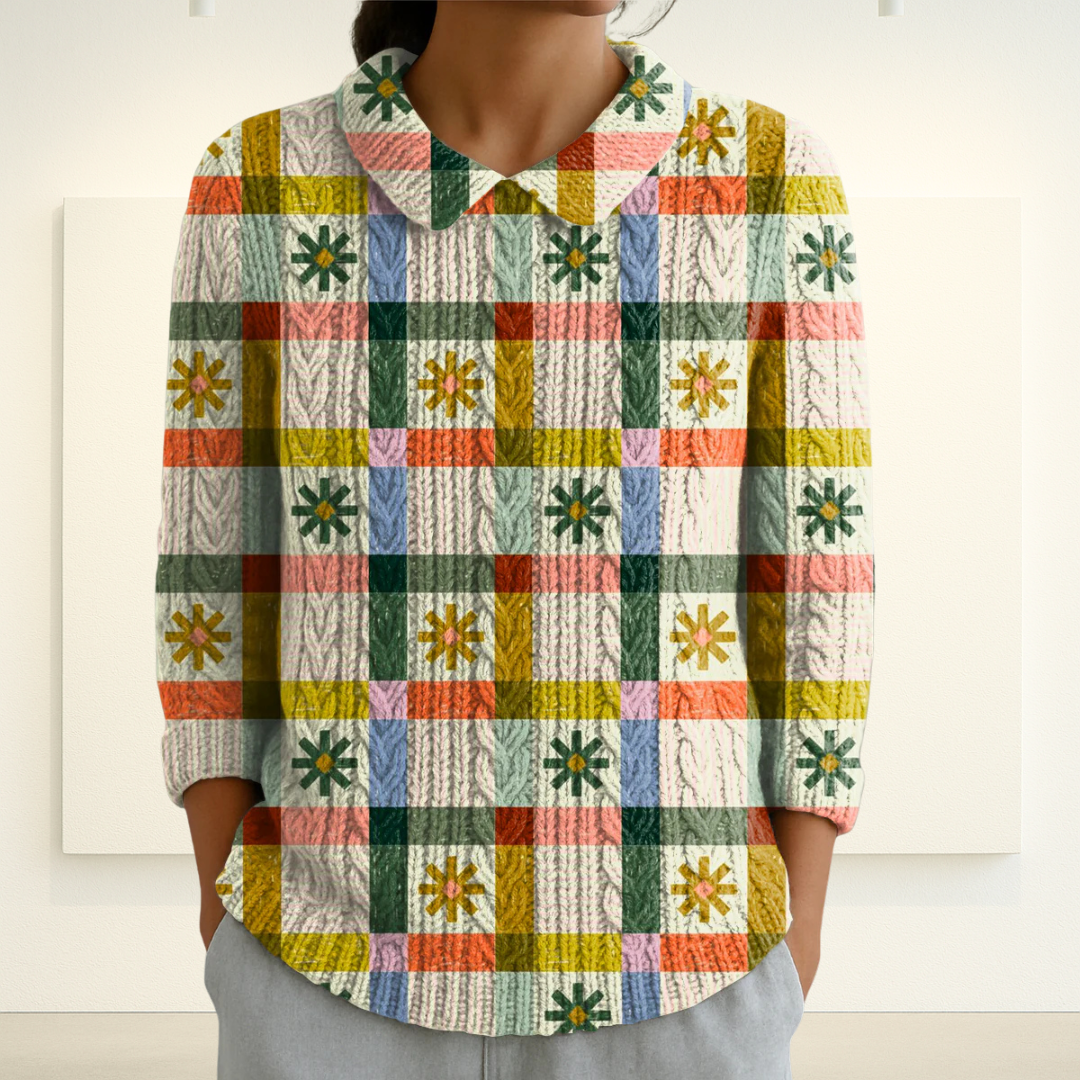 Kunst op Knit | Bloemenruit