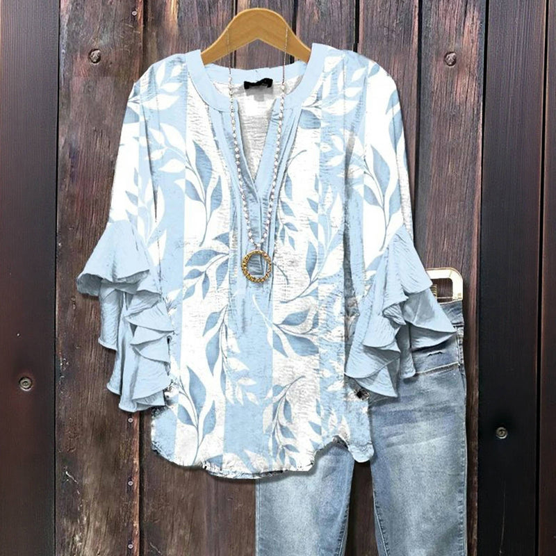 Ruchesblouse | IJsblad