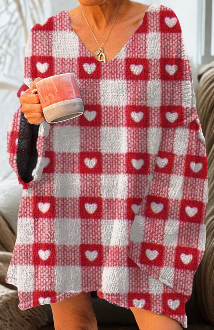 Isla | Hartjes Ruit Pullover