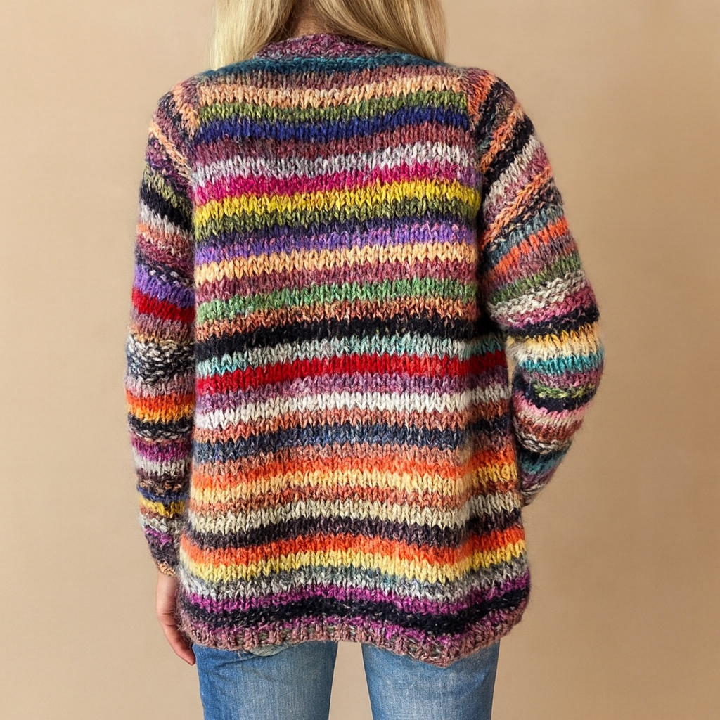 Noor | Kleurrijk Gebreid Vest
