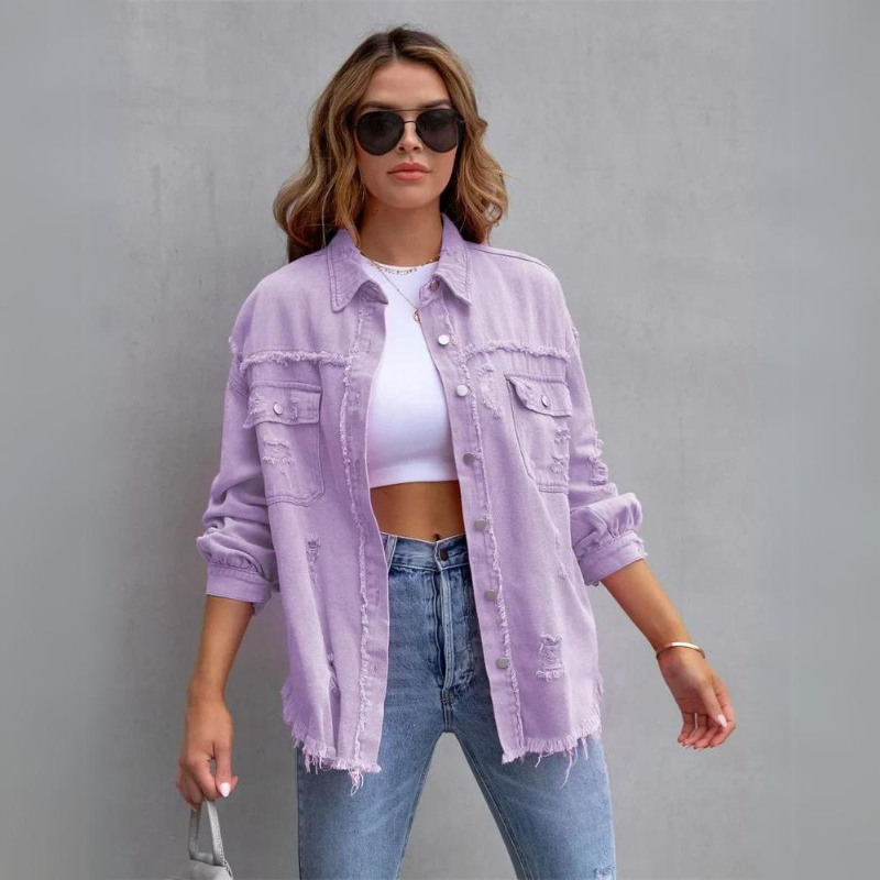 Dione | Denim Blouse