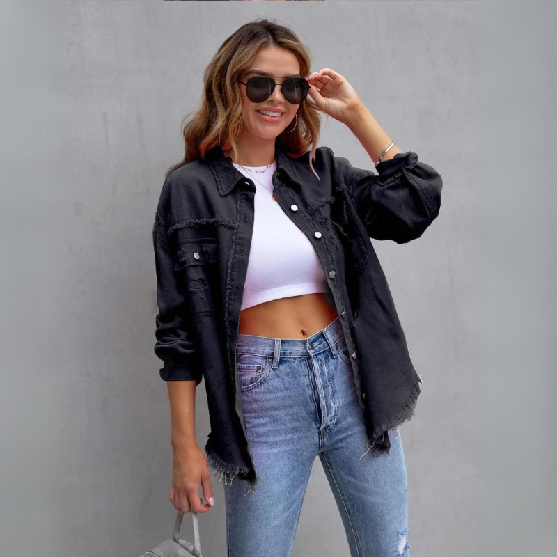 Dione | Denim Blouse