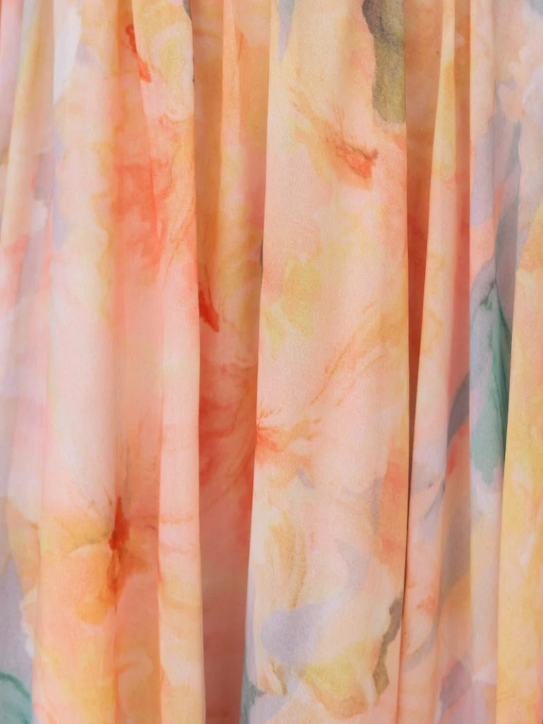 Alessia | Peach luxe Jurk