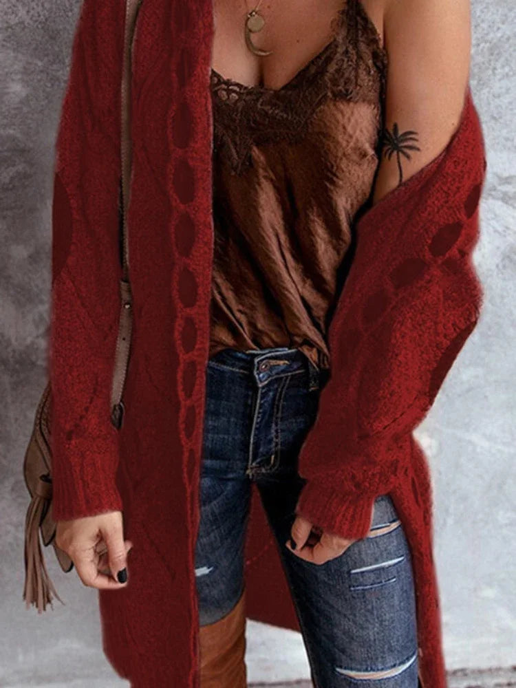 Siena | Rustic patch cardigan