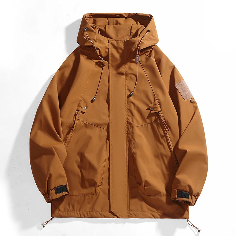 CHRLCK-Chaqueta impermeable para exteriores, abrigo cortavientos, transpirable, para pesca, Camping, chaquetas a prueba de viento, ropa para hombre y mujer