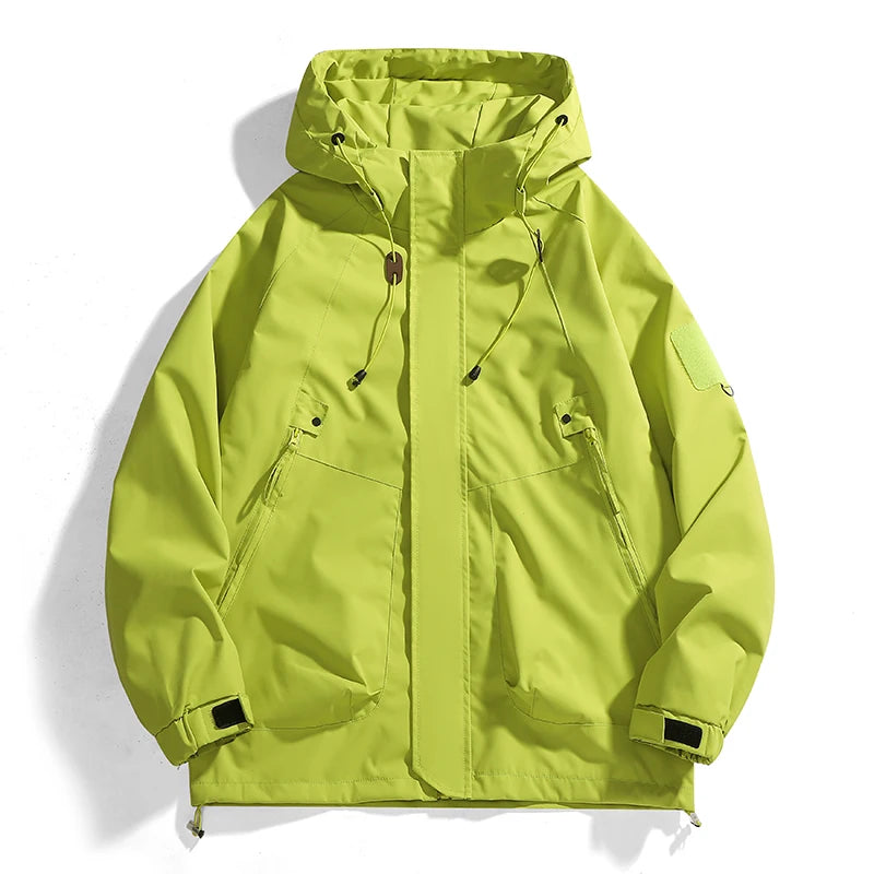 CHRLCK-Chaqueta impermeable para exteriores, abrigo cortavientos, transpirable, para pesca, Camping, chaquetas a prueba de viento, ropa para hombre y mujer
