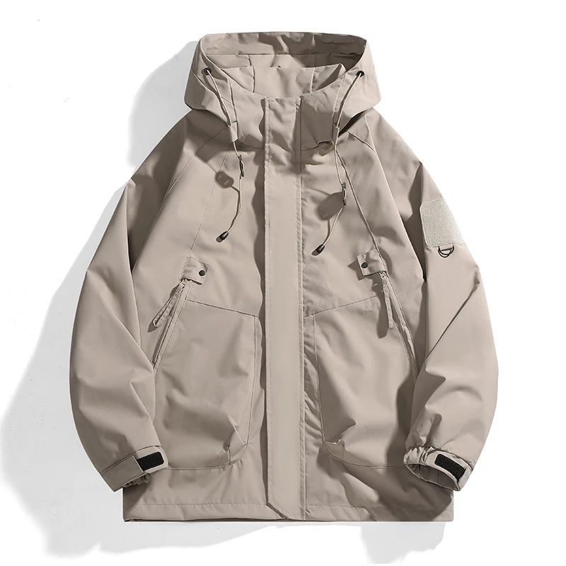 CHRLCK-Chaqueta impermeable para exteriores, abrigo cortavientos, transpirable, para pesca, Camping, chaquetas a prueba de viento, ropa para hombre y mujer